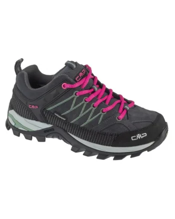 Pantofi sport dama  Rigel Low, impermeabili, piele, gri/roz