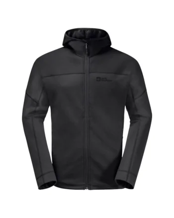 Jacheta sport barbati,  fleece, negru, poliester