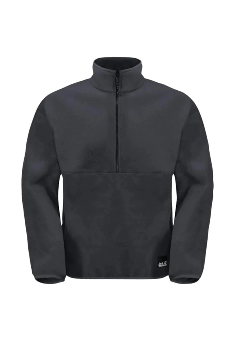 Hanorac sport barbati,  Osloer, fleece/poliester, negru