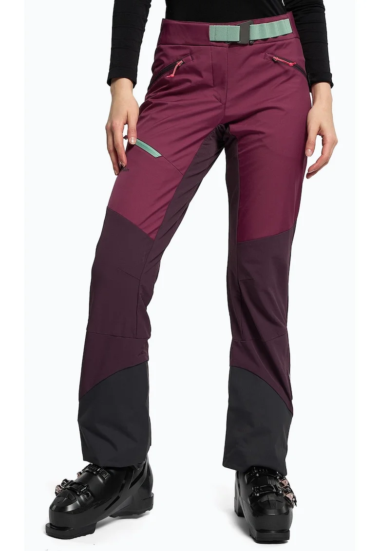 Pantaloni de schi de turism pentru femei,  visiniu, poliamida/poliester, Roz