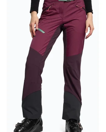 Pantaloni de schi de turism pentru femei,  visiniu, poliamida/poliester, Roz