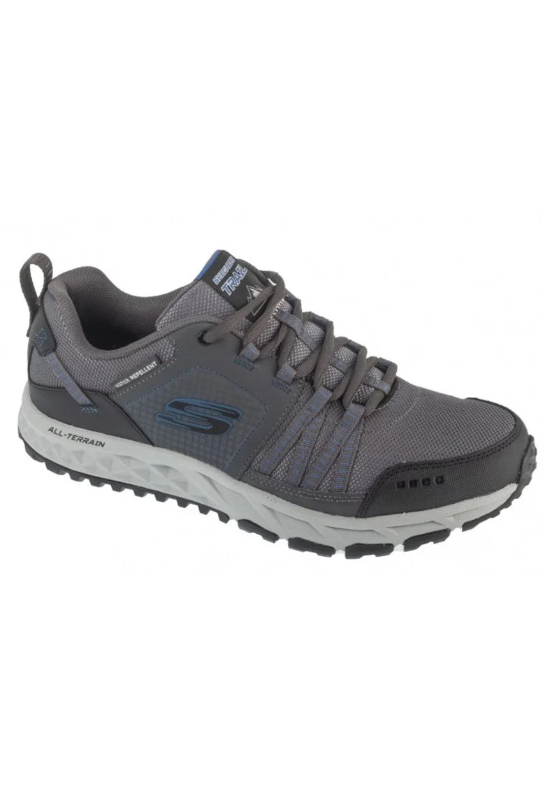 Pantofi sport barbati,  trekking, gri, piele naturala