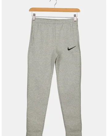 Pantaloni cu buzunare si logo, pentru fotbal, Gri