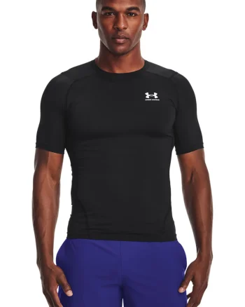 Tricou de compersie pentru fitness HeatGear®, Alb/Negru