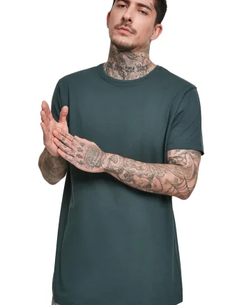 Tricou uni cu maneci scurte, Verde inchis