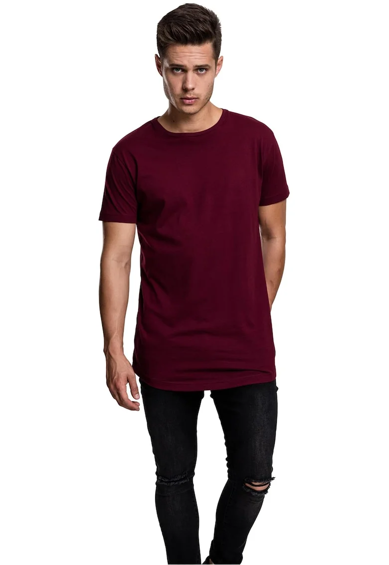 Tricou uni cu maneci scurte, Visiniu