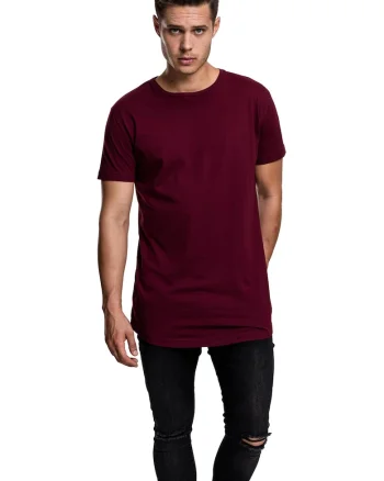 Tricou uni cu maneci scurte, Visiniu