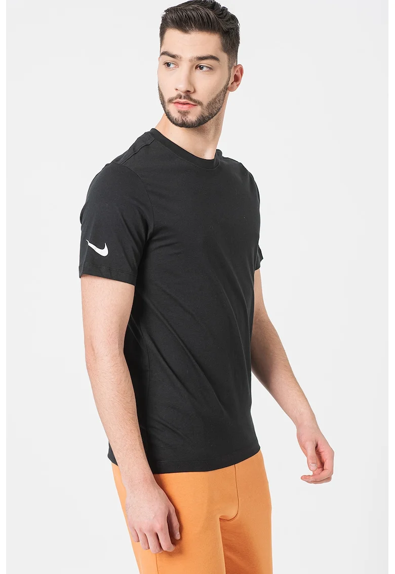 Tricou de bumbac pentru fotbal Park20, Negru
