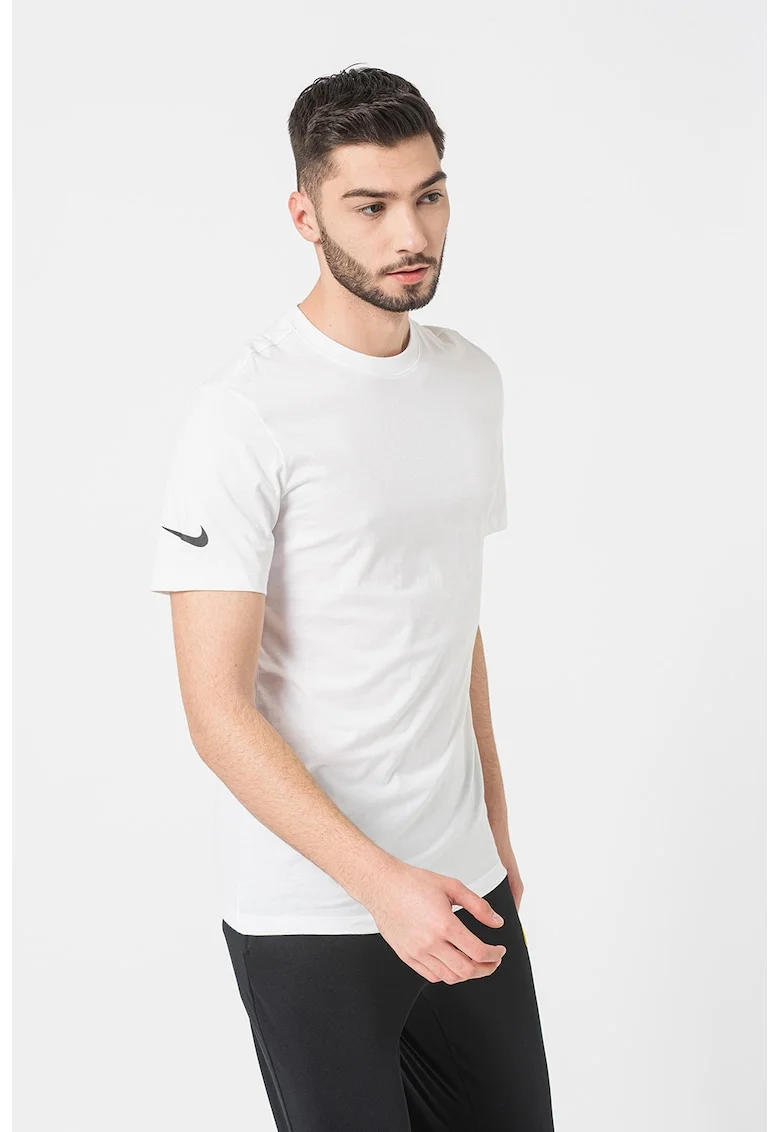 Tricou de bumbac pentru fotbal Park20, Alb