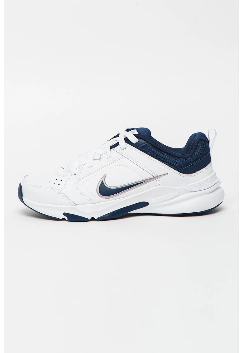 Pantofi de piele ecologica pentru antrenament Defy All Day, Alb optic/Bleumarin