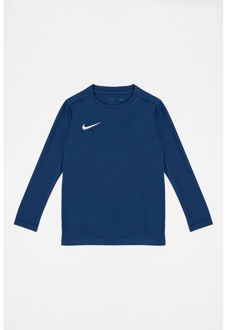 Bluza cu logo si tehnologie Dri-Fit pentru fotbal, Bleumarin
