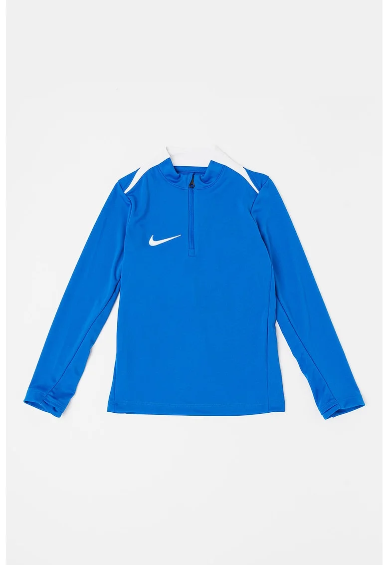 Bluza cu tehnologie Dri-Fit, pentru fotbal, Alb/Albastru royal