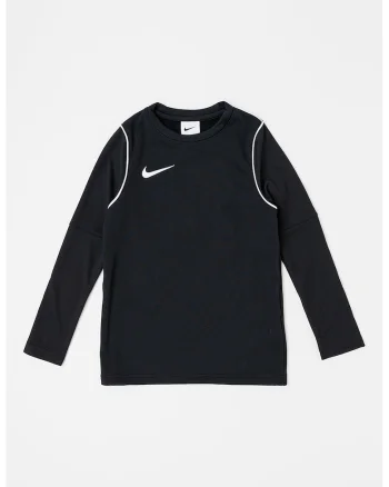 Bluza cu logo si tehnologie Dri-Fit, pentru fotbal, Alb/Negru