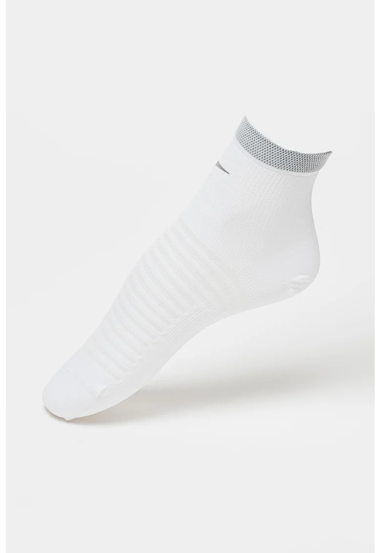 Sosete scurte unisex, pentru alergare, Alb optic