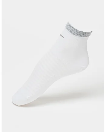 Sosete scurte unisex, pentru alergare, Alb optic