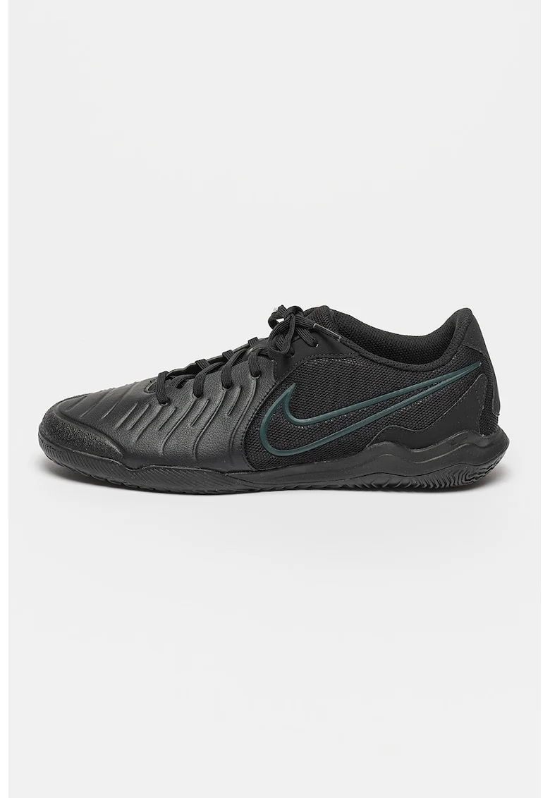 Pantofi Tiempo Legend 10 Academy IC de piele si material textil pentru fotbal, Negru