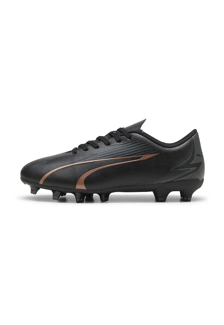 Pantofi de piele ecologica pentru fotbal Ultra Play, Negru/Gri antracit