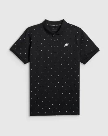 Tricou barbati,  polo bumbac, confortabil, Negru