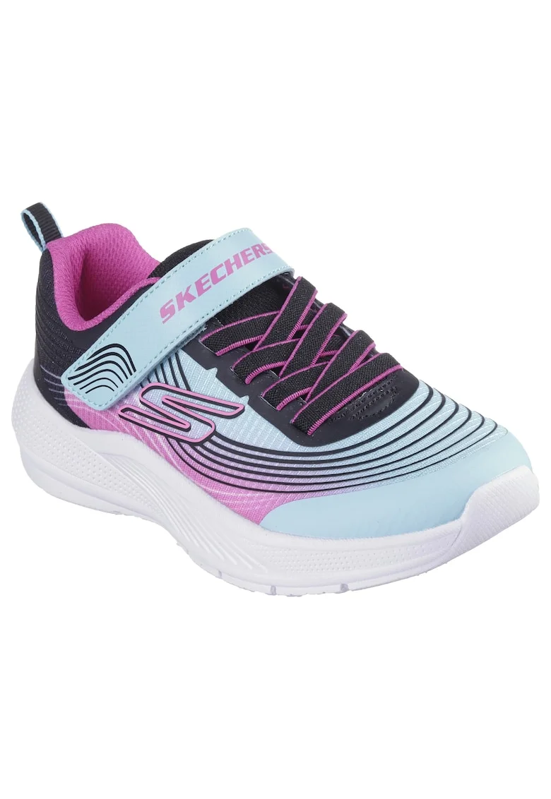 Pantofi copii fete sport Microspec Advance 303575L-AQUA/PURPLE, Albastru