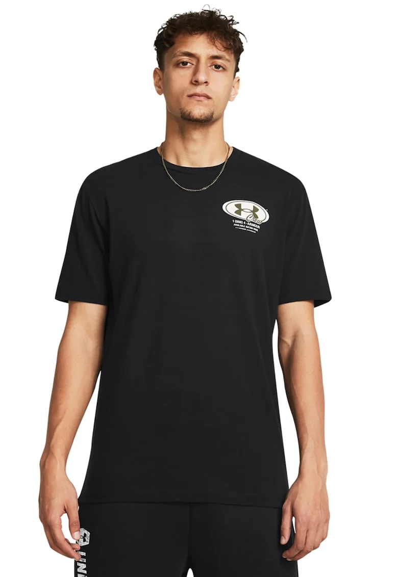 Tricou pentru fitness Grounds, Negru