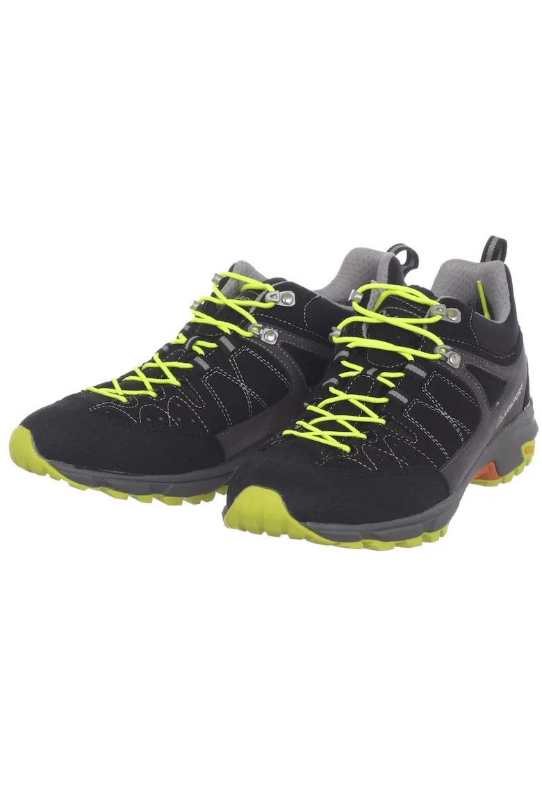 Pantofi sport dama  pentru trekking, negru/galben,