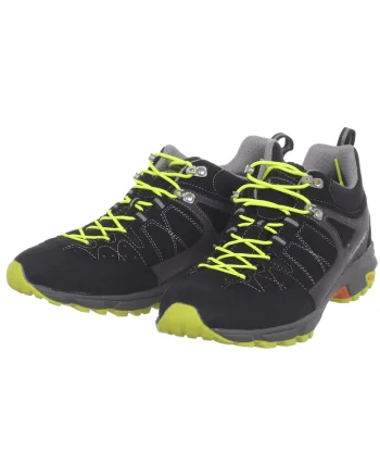 Pantofi sport dama  pentru trekking, negru/galben,