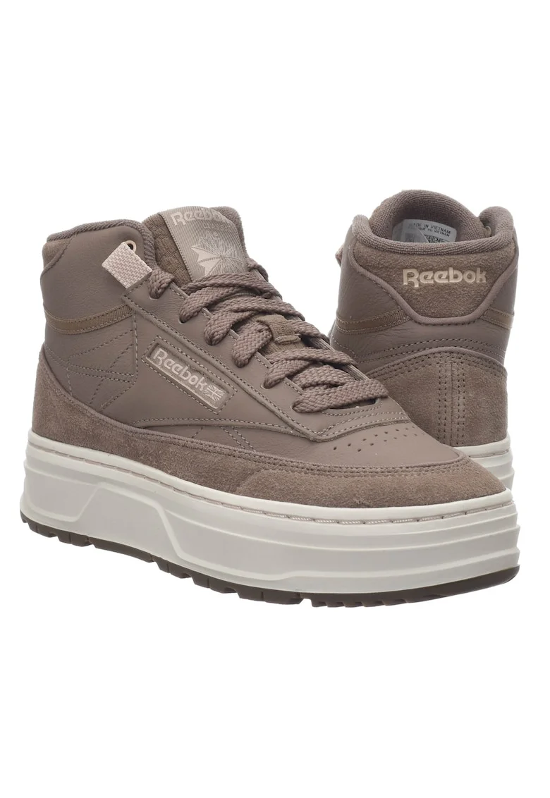 Pantofi sport dama GV7035,  Piele naturala/Textil, Maro,