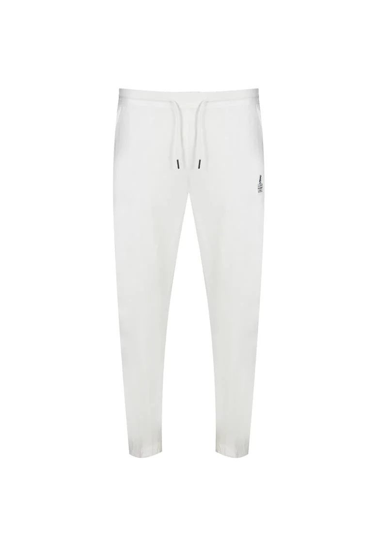 Pantaloni sport barbati, U.S Grand Polo Equipment & Apparel, Viscoza/Poliester, Alb,