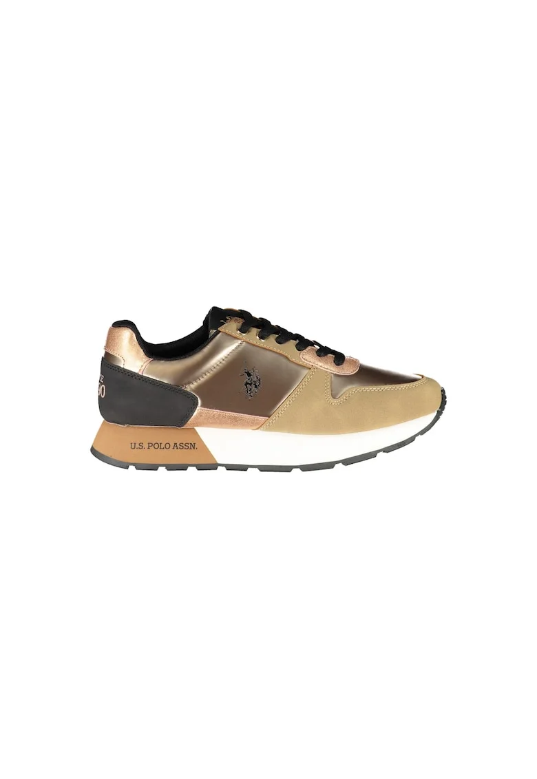 Sneakers dama,  50% Poliester, 50% Poliuretan, Bronz, 23774, Bronz