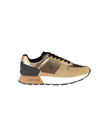 Sneakers dama,  50% Poliester, 50% Poliuretan, Bronz, 23774, Bronz