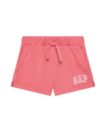 Pantaloni scurti sport dama,  bumbac si poliester reciclat, roz,