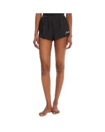 Pantaloni scurti sport dama,  negru, poliester/elastan,