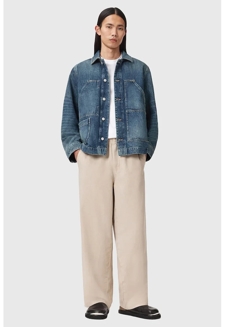 Jacheta din denim Mukesh, Albastru melange