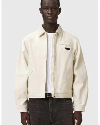 Jacheta relaxed fit Korey Borg, Crem