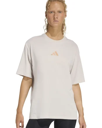 Tricou cu maneci cazute pentru fitness, Crem