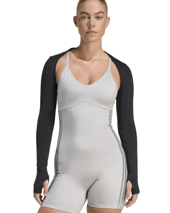 Bolero sport scurt pentru antrenament Power Essentials, Negru