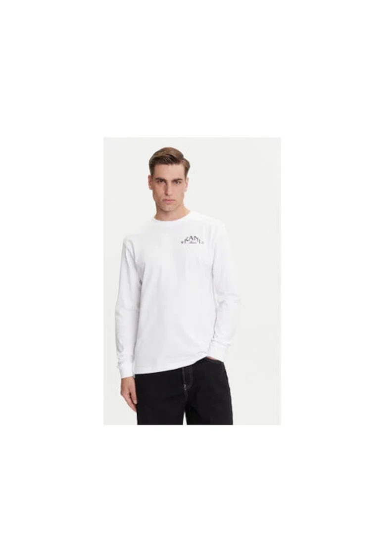 Bluza sport barbati,  bumbac, alb,