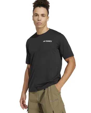 Tricou pentru drumetii Terrex, Negru