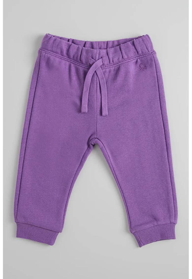 Pantaloni de trening din bumbac cu model uni, Ametist