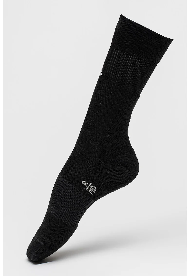 Sosete lungi unisex cu amortizare pentru fotbal, Negru