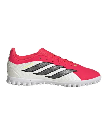 Pantofi pentru fotbal Predator Club, Gri deschis/Negru stins/Rosu vermillion
