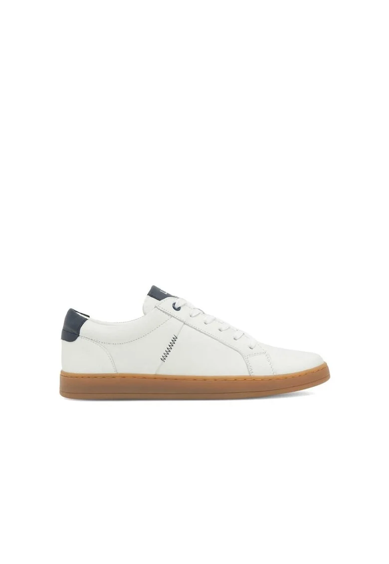 Pantofi sport dama,  590559, Piele naturala, Alb,