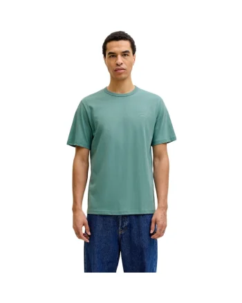 Tricou JACK &JONES College Logo Crew Neck 57481, Verde