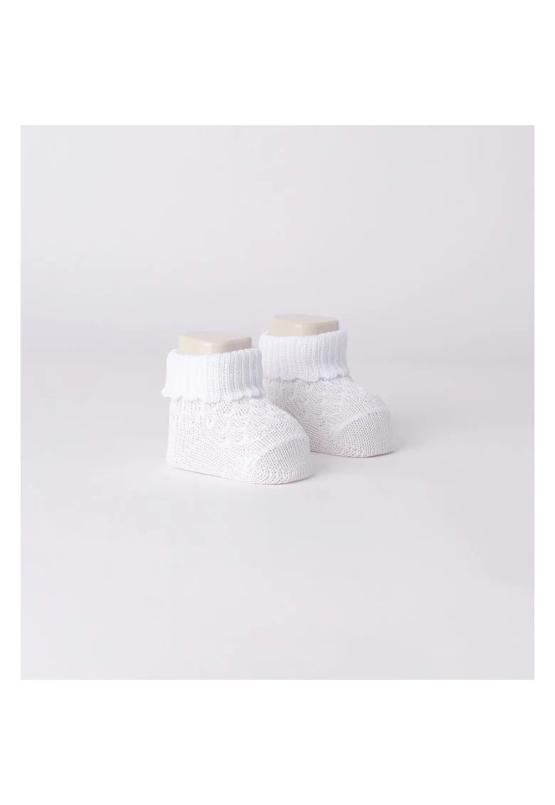 Sosete cu dantela brodata pentru bebe fata,  4.6902