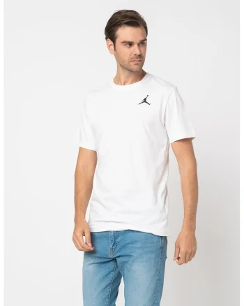 Tricou cu logo pentru antrenament Jordan Jumpman, Alb