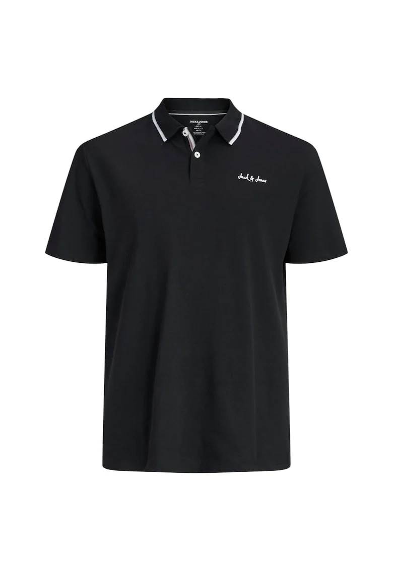 Tricou JACK &JONES Blaze Polo PLS 57629, Negru