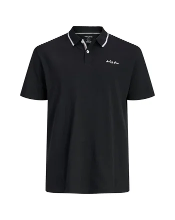 Tricou JACK &JONES Blaze Polo PLS 57629, Negru