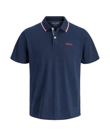 Tricou JACK &JONES Blaze Polo PLS 57633, Albastru inchis