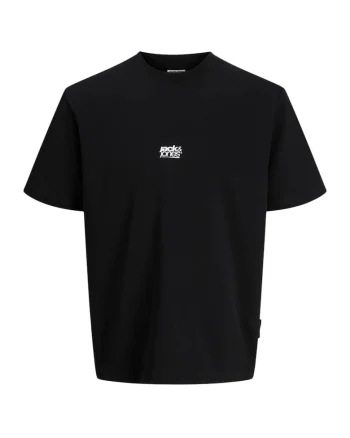 Tricou JACK &JONES Breeze Back Print 57573, Negru