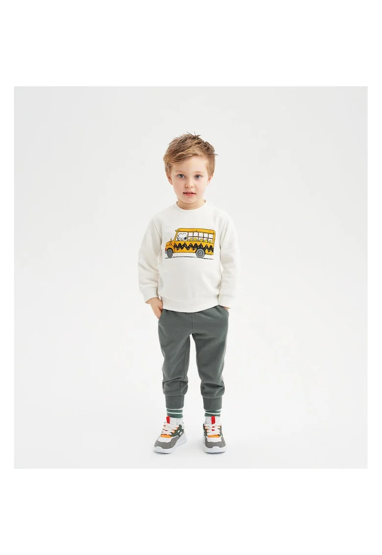 Pantaloni cu siret pentru baiat Snoopy,  0.7107, Gri